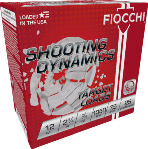 Fiocchi Shooting Dynamics Target 12Gauge 2.75" 7/8oz 7.5Shot 25 Per Box/10 Case