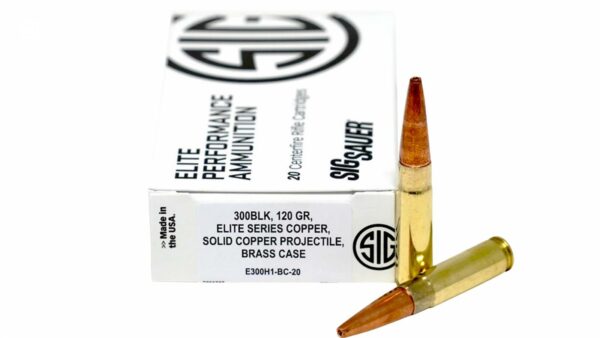 SIG SAUER ELITE COPPER HUNTING 300 BLACKOUT 120 GR OTM 20RDS
