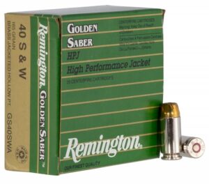 Remington Ammo Golden Saber 40 S&W 165gr (BJHP) 25 Bx/ 20 Cs