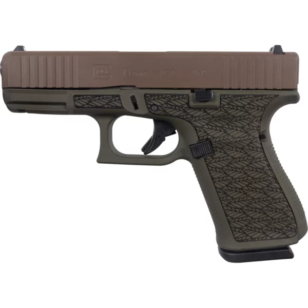Glock  G19 OD Leaf 9mm 4.02'' 15-Rd Semi-Auto Pistol - Image 2