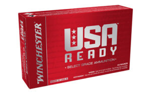 Winchester USA READY, 6.5 Creedmoor, 140 Grain, Full Metal Jacket Open Tip Bullet, 20 Round Box