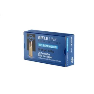 PPU PP222 Standard Rifle 222 Rem 50 gr Soft Point