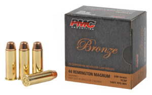 PMC Ammunition, Bronze, 44 Magnum, 240 Grain, Truncated Cone Soft Point, 25 Round Box