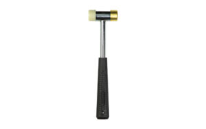 Wheeler, Nylon/Brass Hammer, Silver Hammer Body, Black Rubber Grip