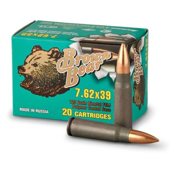 Barnaul Brown Bear 7.62x39 123gr FMJ 20 Rounds