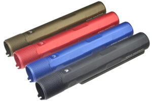 Strike Industries Advanced Receiver Extension AR-15, AR-10 Red Anodized Aluminum
