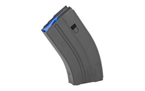 DURAMAG, DuraMag SS, Magazine, 20 Rounds, Fits AR15 Pattern Rifles in 6.5 Grendel/6MM ARC, Blue AGF Anti-tilt Follower, Black