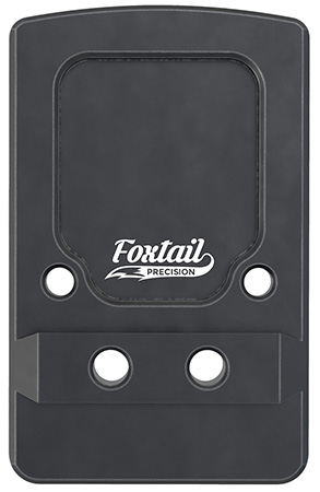 Foxtail Precision 100013 Rear Sight Dovetail Optic Adapter Plate for non MOS Glock Black Anodized Glock Non MOS