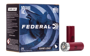 Federal, Game Load, 12 Gauge, 2.75", #8, 3.25 Dram, 1oz, Shotshell, 25 Round Box