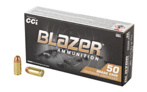 Blazer Ammunition, Blazer Brass, 380ACP, 95 Grain, Full Metal Jacket, 50 Round Box