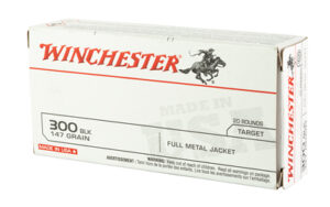 Winchester Ammunition, USA, 300 Blackout, 147 Grain, Full Metal Jacket, 20 Round Box