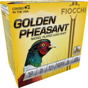 Fiocchi Golden Pheasant Extrema 12Gauge 3" 1 3/4oz 5Shot 25 Per Box/10 Case