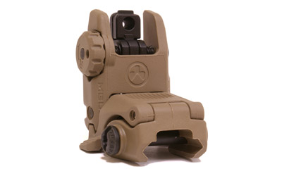 Magpul Industries, MBUS Back-Up Rear Sight Gen 2, Fits Picatinny Rails, Flip Up, Flat Dark Earth