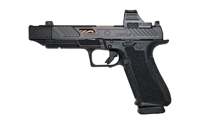 Shadow Systems, DR920 Elite, Striker Fired, Semi-automatic, Polymer Frame Pistol, Fullsize, 9MM, 4.8" Bronze Spiral Fluted Barrel with Integrated Compensator - Image 2