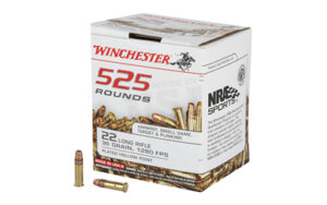 Winchester Ammunition, USA, 22LR, 36 Grain, Copper Plated Hollow Point, 525 Round Brick