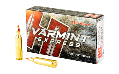 Hornady, Varmint Express, 22-250, 55 Grain, V-Max, 20 Round Box