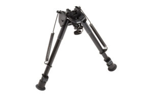 TRUGLO, TAC POD Adjustable Bipod, Fixed, Adaptor, Fits Sling Swivel Stud or Picatinny Rail, 9"-13", Black