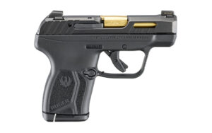 Ruger, LCP MAX, Double Action Only, Semi-automatic, Polymer Frame Pistol, Compact, 380 ACP, 2.8" Gold Titanium Nitride Barrel