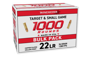 Winchester Ammunition, USA WHITE BOX, 22 LR, 36 Grain, Hollow Point, 1000 Round Box