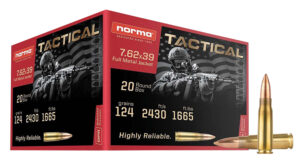 Norma Ammunition Range & Training 7.62x39mm 124gr 20 Per Box/50 Case