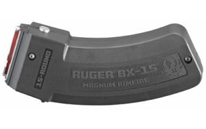 Ruger, Magazine, BX-15, 17HMR, 22WMR, 15 Rounds, Fits M77/17, 77/22, American Rimfire and Precision Rimfire, Polymer, Black