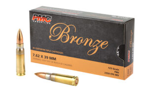 PMC Ammunition, Bronze, 762X39, 123 Grain, Full Metal Jacket, 20 Round Box