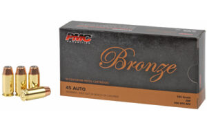 PMC Ammunition, Bronze, 45ACP, 185 Grain, Jacketed Hollow Point, 50 Round Box