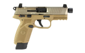 FN America, 502, Tactical, Single Action Only, Semi-automatic, Polymer Frame Pistol, Compact Size, 22 LR, 4.6" Threaded Barrel