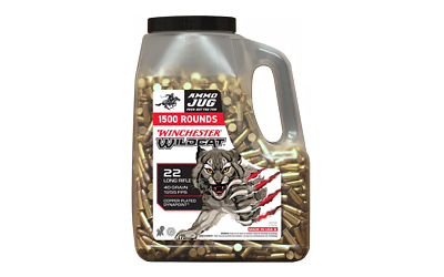 Winchester Ammunition, Wildcat, 22LR, 40 Grain, Copper Plated Dynapoint, 1500 Round Box