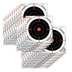 Allen Company, Bullseye Hanging 8" x 8" Black/Orange/ White 26 Per Pack