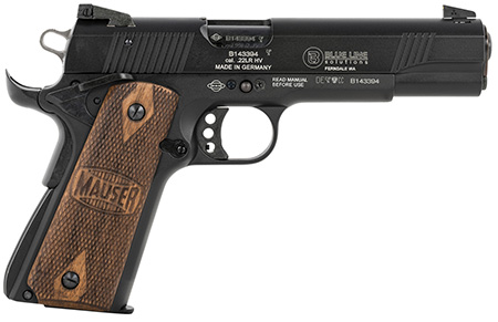 Mauser Rimfire 4110605 1911 22 LR 10+1 5" Black Steel Barrel
