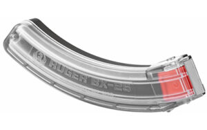 Ruger, Magazine, BX-25, 22LR, 25 Rounds, Fits 10/22 Rifles, Translucent Clear Polymer