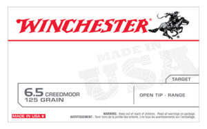 Winchester Ammunition, USA, 6.5 Creedmoor, 125 Grain, Jacketed Hollow Point, 20 Round Box