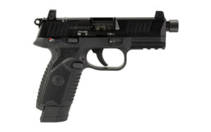 FN America, 502, Tactical, Single Action Only, Semi-automatic, Polymer Frame Pistol, Compact Size, 22 LR, 4.6" Threaded Barrel