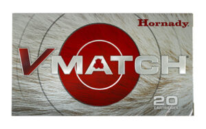 Hornady, V-MATCH, 25 Creedmoor, 95 Grain, ELD-VT Bullet, 20 Round Box