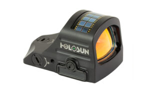 Holosun Technologies, 407C-GR-X2, Green Dot, 2 MOA, Black Color, Side Battery, Solar Failsafe